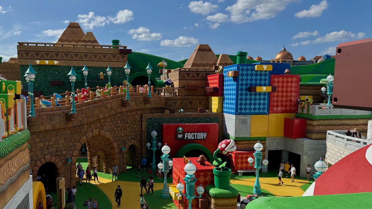 View from the top of Super Nintendo World, Universal Epic Universe