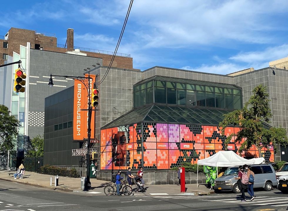 View of The Bronx Museum of the Arts from Grand Concourse.