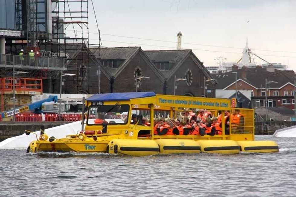 viking splash IAAPA EMEA Spring Forum Ireland DUKW in water