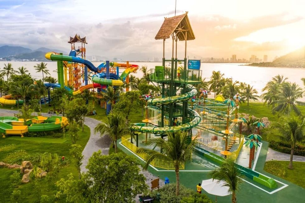 Vinpearl, VinWonders, Nha Trang, Vietnam Water Course Tower
