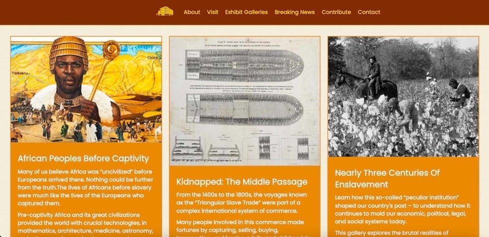 Virtual America's Black Holocaust Museum