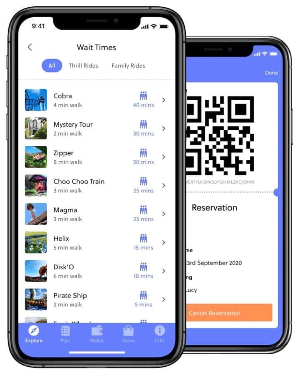 virtual queue mobile app attractios.io
