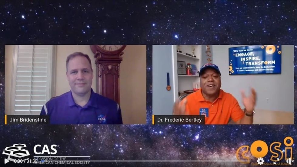 Virtual Science Festival with NASA Administrator Jim Bridenstine and Dr Frederic Bertley