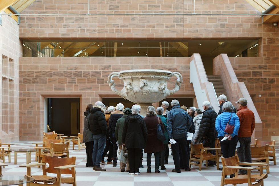 Visitors at Burrell Collection