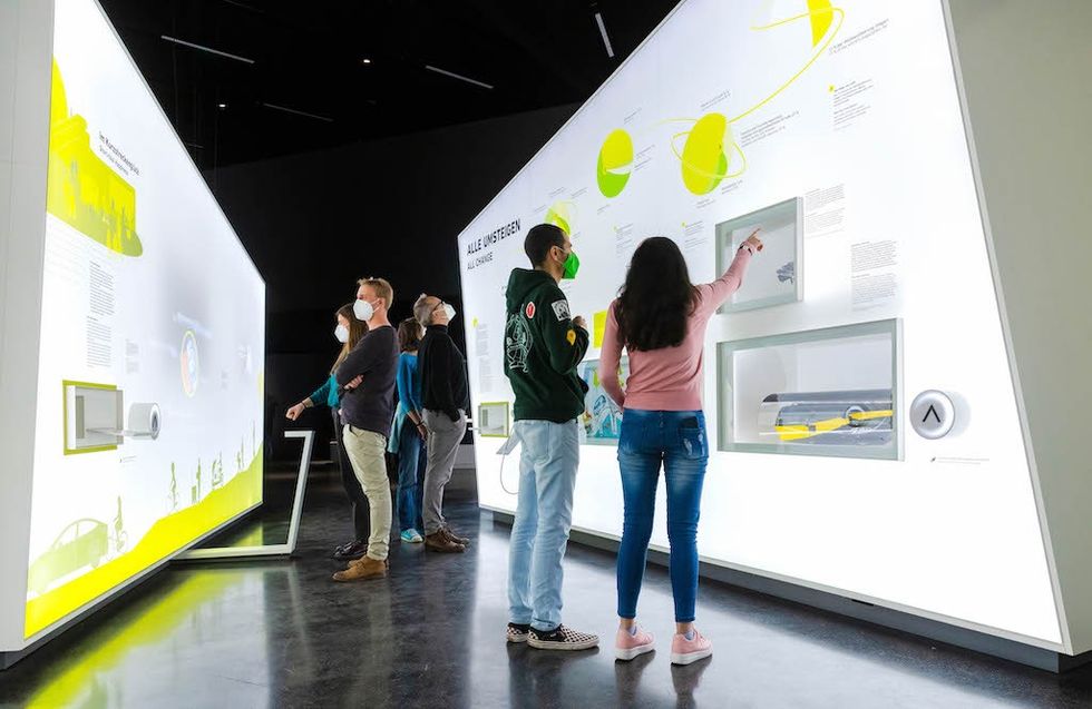 Visitors at Futurium