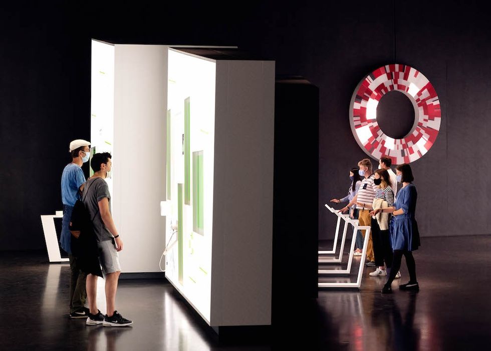 Visitors at House of the Future Berlin