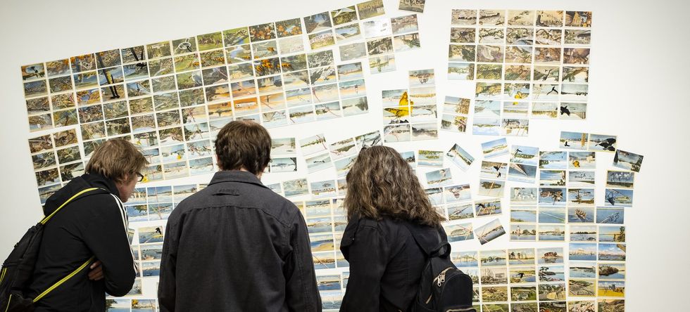 visitors at The Climate Museum Pop Up_
