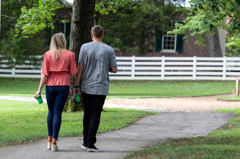 Visitors at the Hermitage