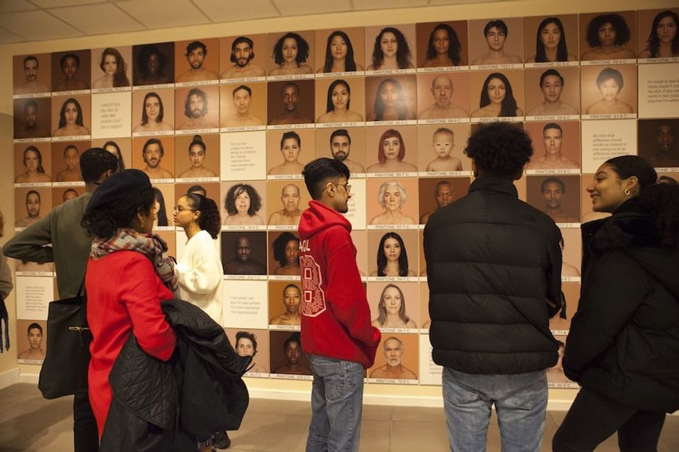 visitors at the opening in Lewisham