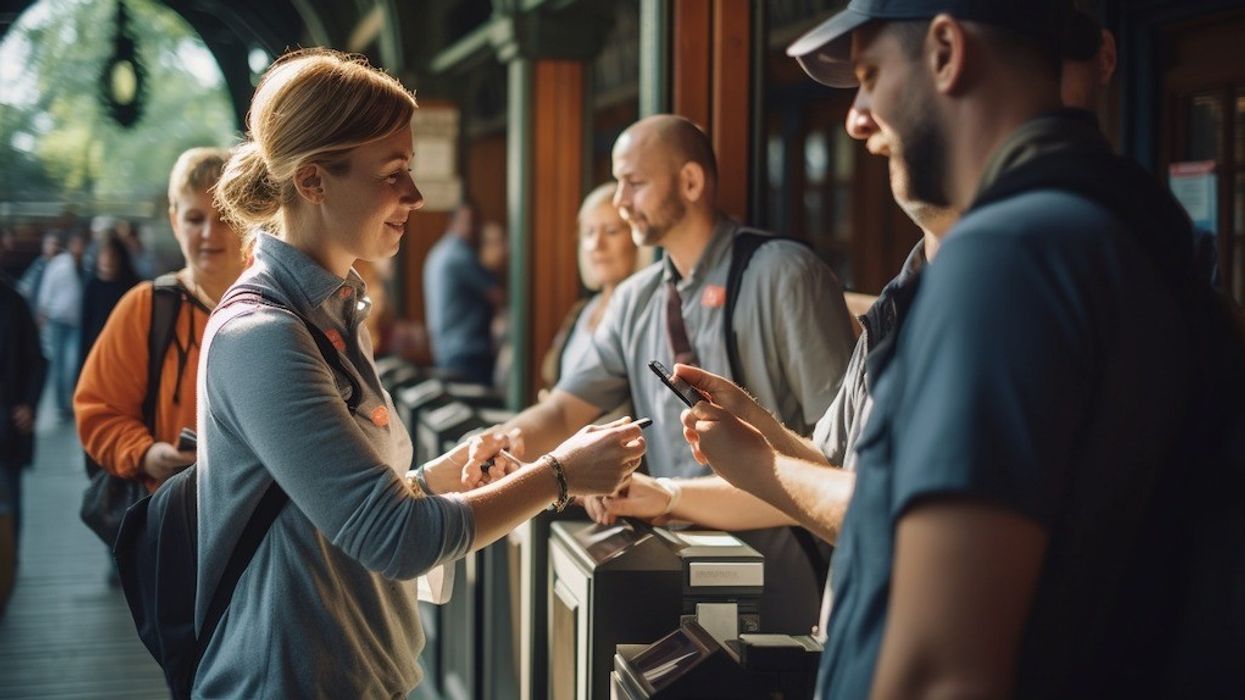 Visitors at turnstiles Convious guest journey