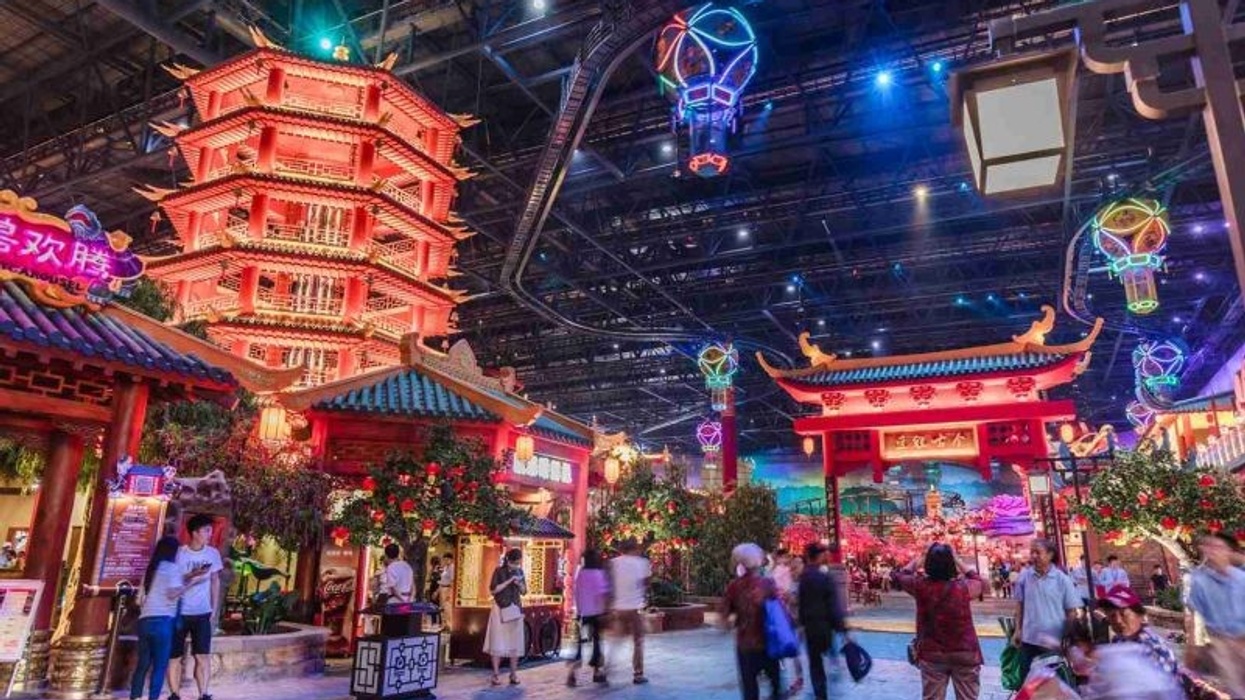 visitors explore wanda nanjing indoor theme park