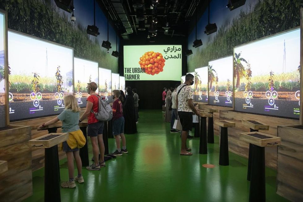 Visitors inside Mission Possible - The Opportunity Pavilion