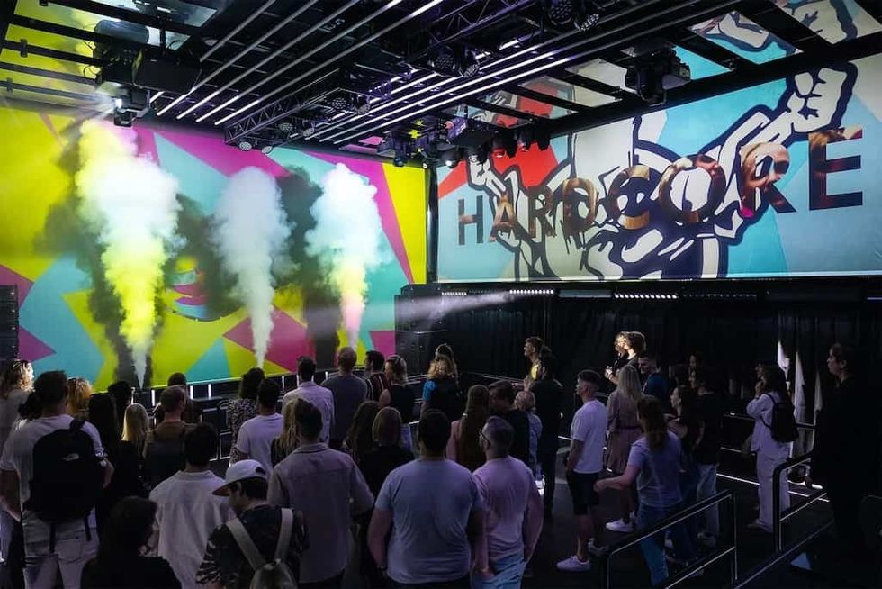 Visitors on dance floor at Our House