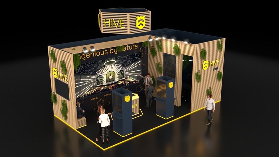 Visual of the Hive booth at ISE 2026