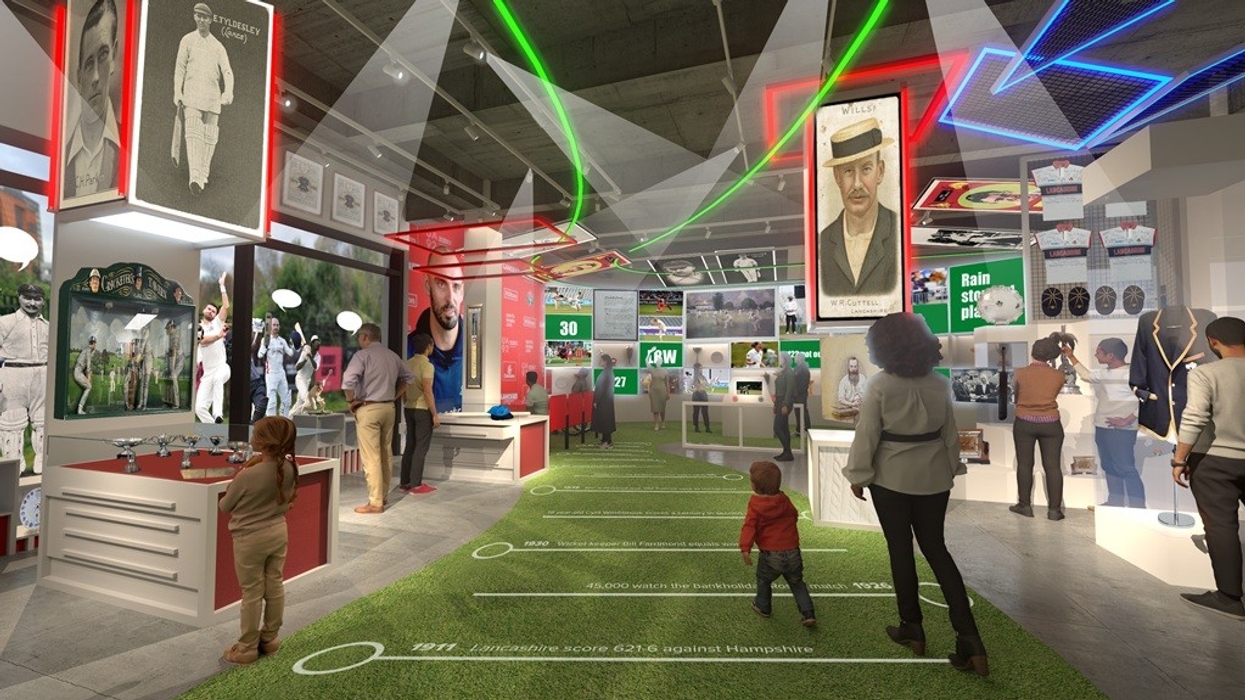 Visual of the The Lancashire Cricket Heritage Experience courtesy The Creative Core