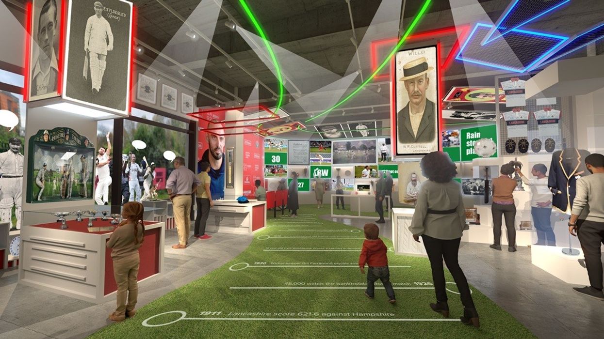 Visual of the The Lancashire Cricket Heritage Experience courtesy The Creative Core