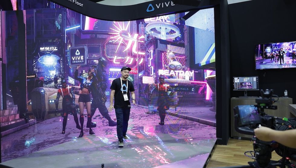 Vive on trade show floor