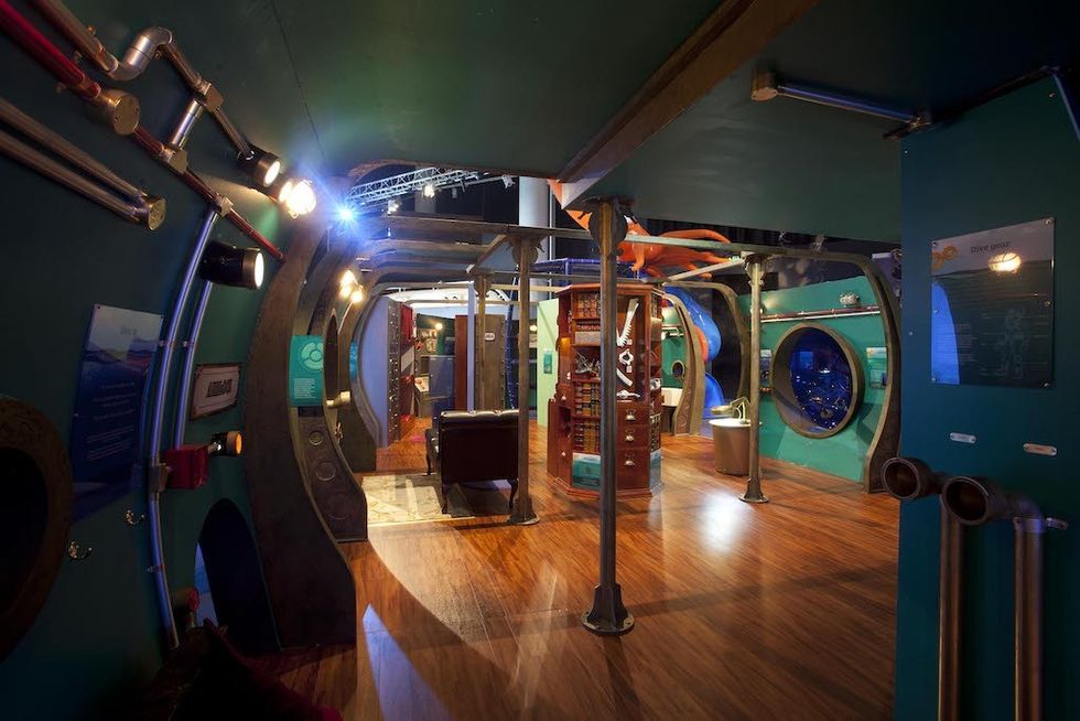 Voyage to the Deep Flying Fish exhibits