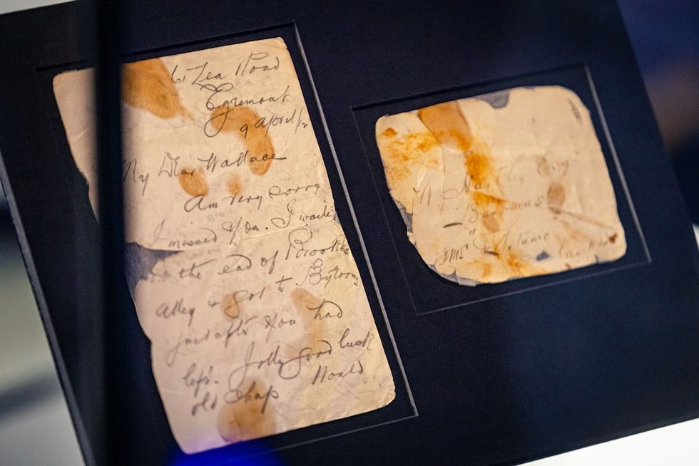 Wallace Hartley Letters Titanic Belfast