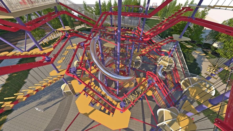 Walltopia Adventure Hub internal render
