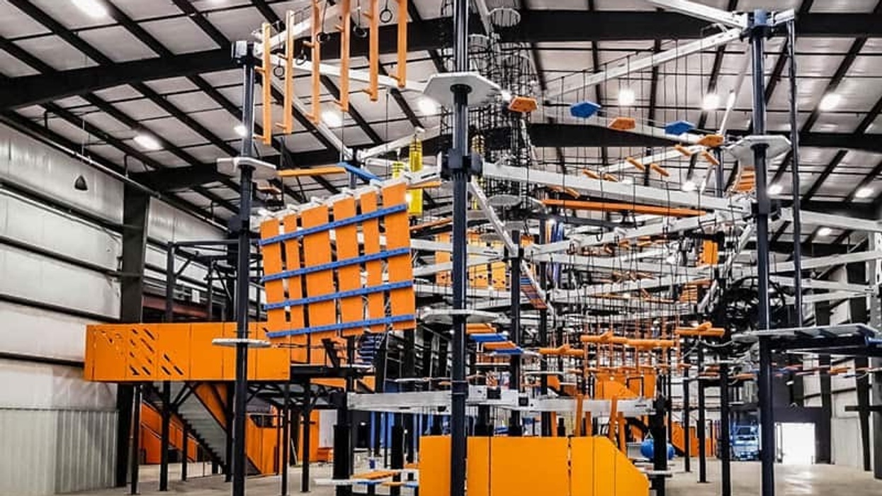 Walltopia biggest indoor ropes course