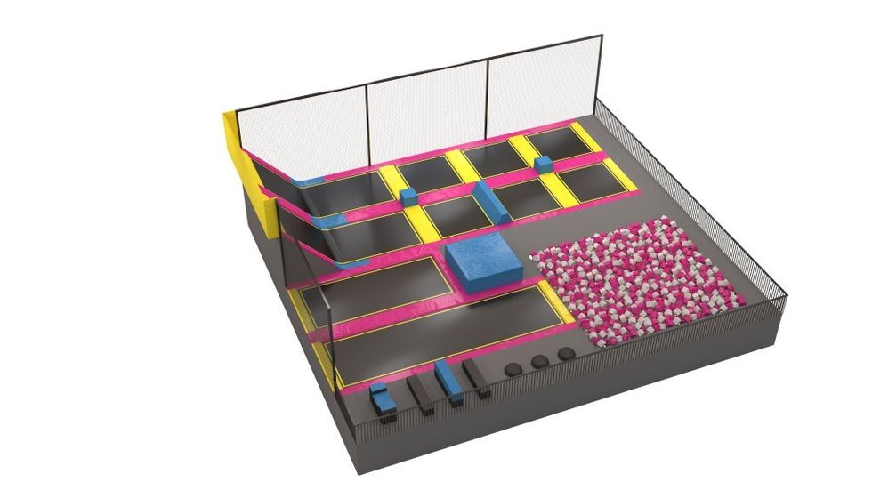 Walltopia Playground trampolines kids court