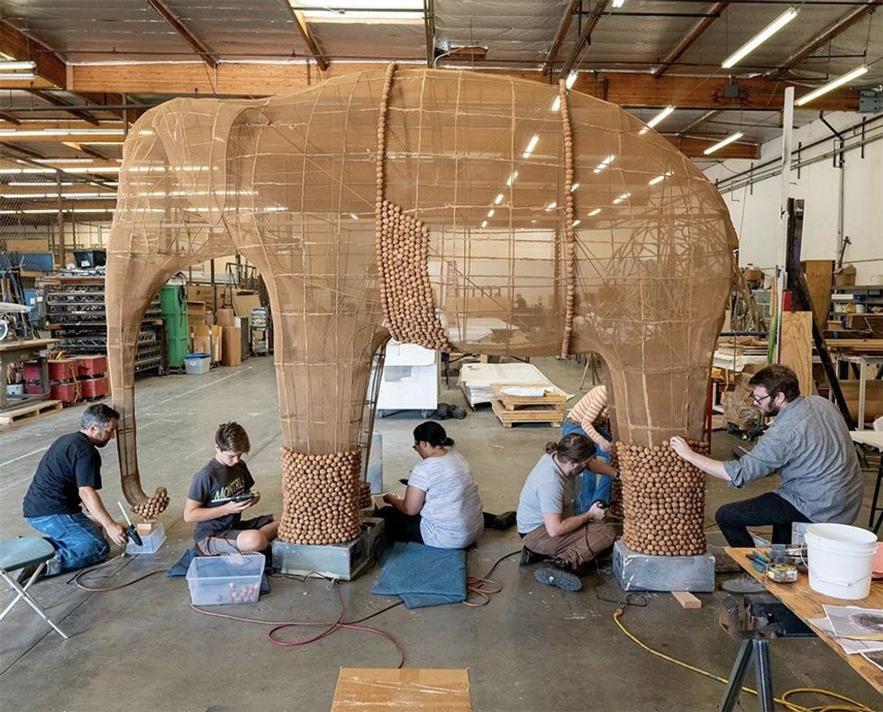 Walnut Elephant for the Central Library Foundation of Los Angeles, 2019