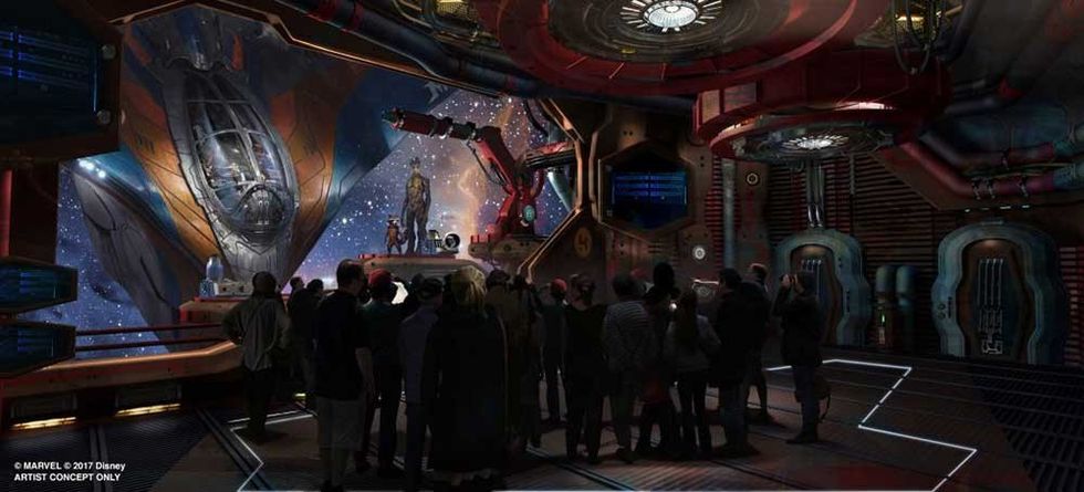 Walt disney World Guardians of the Galaxy themed attraction