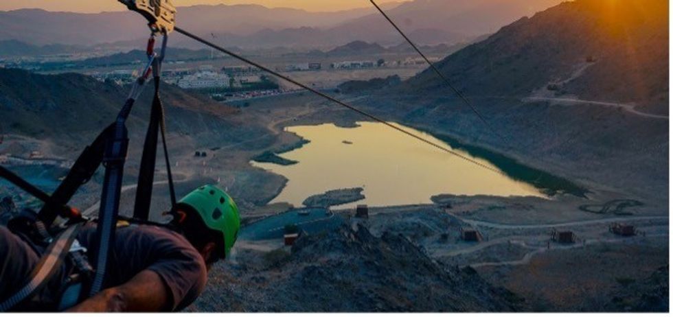 warrior group zipwire fujairah adventure park