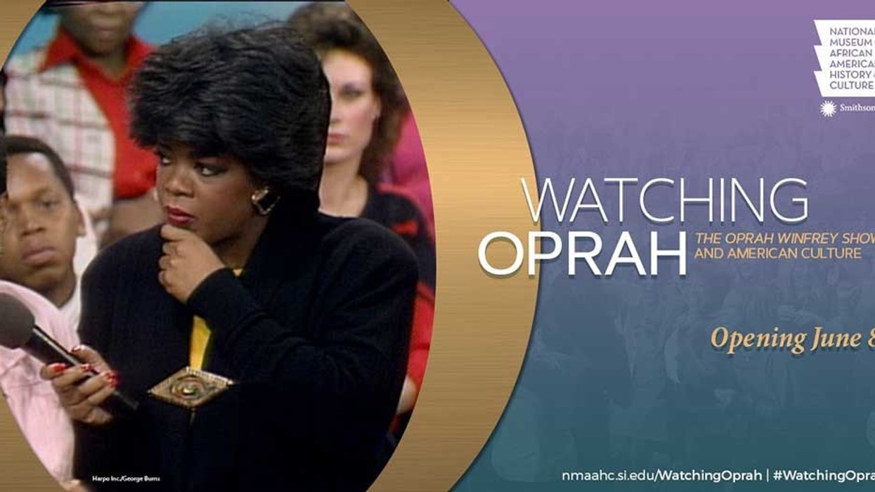 watching oprah at the NMAAHC