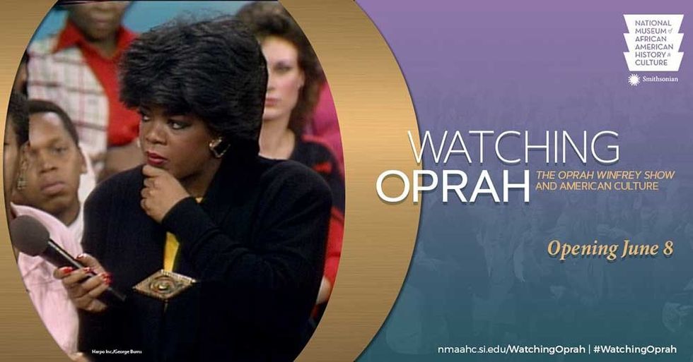 watching oprah at the NMAAHC