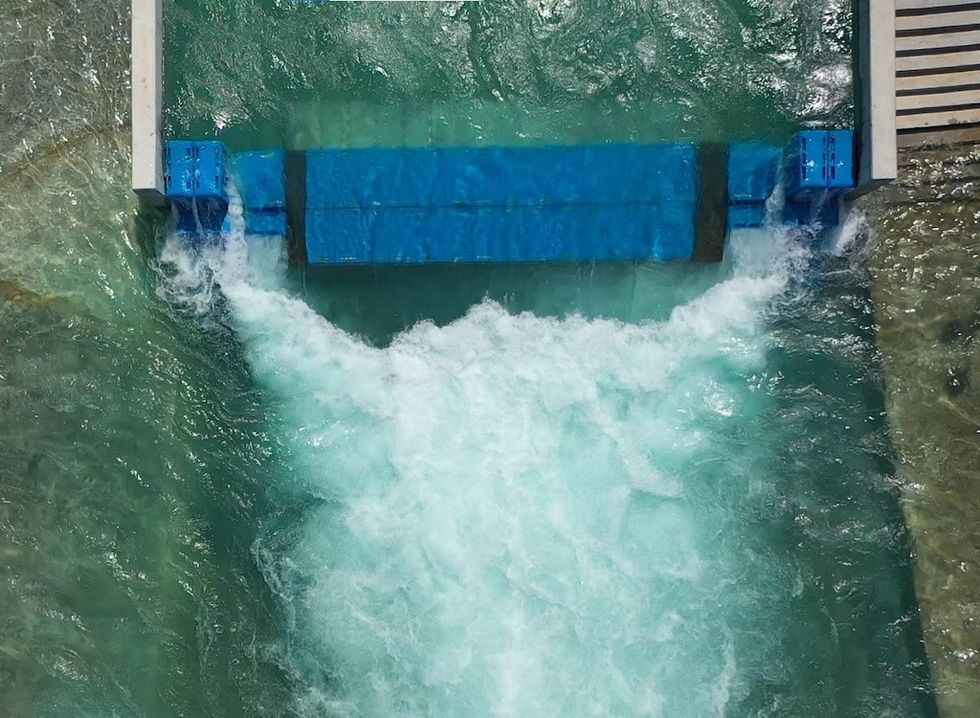 water at Montgomery Whitewater Center
