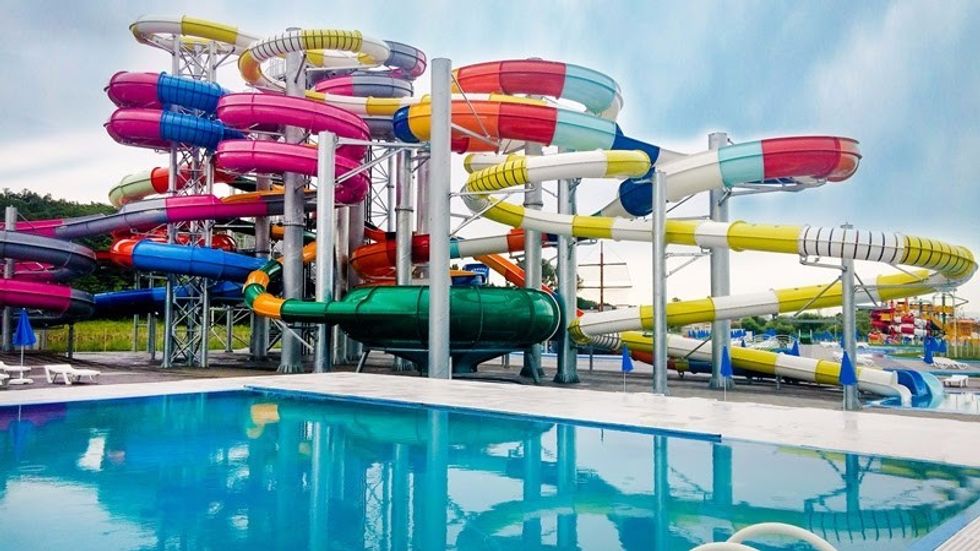 Waterslids at Ujevara Resort