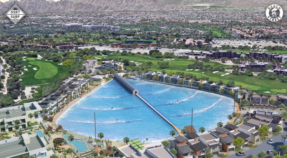 Wavegarden construction starts at DSRT Surf aerial view courtesy DSRT Surf