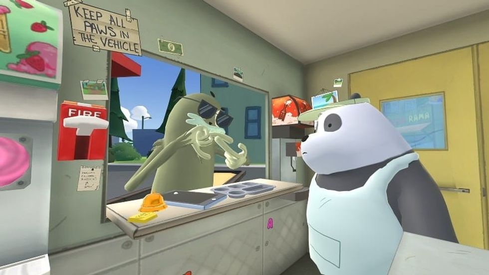 we bare bears - panda in food truck