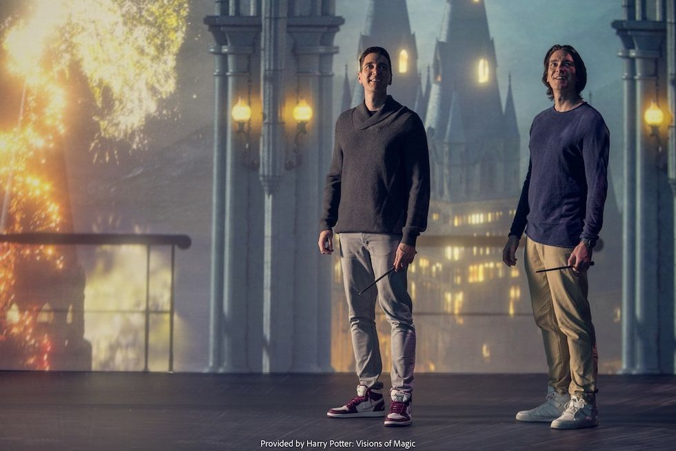 weasley twins at Harry potter Visions of Magic