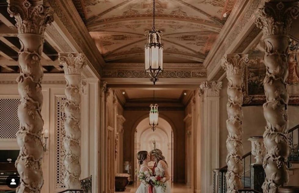 wedding at Philbrook Museum