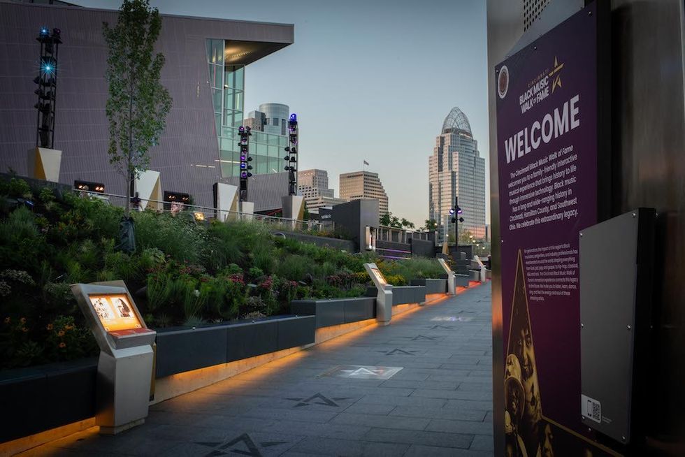 Welcome Sign Cincinnati Black Music Walk of Fame JRA