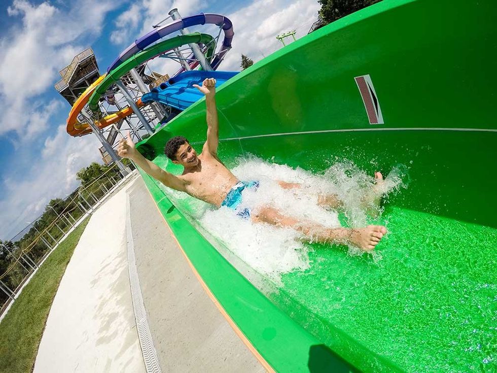 Wet'n'Wild green slide