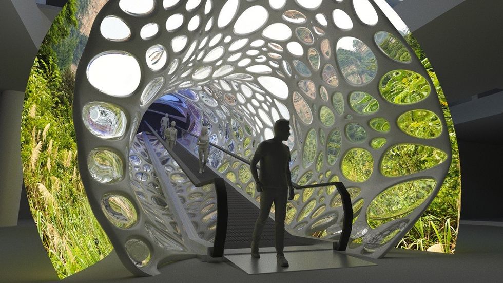 Wētā Workshop TCM Cultural Experience Center preshow tunnel concept