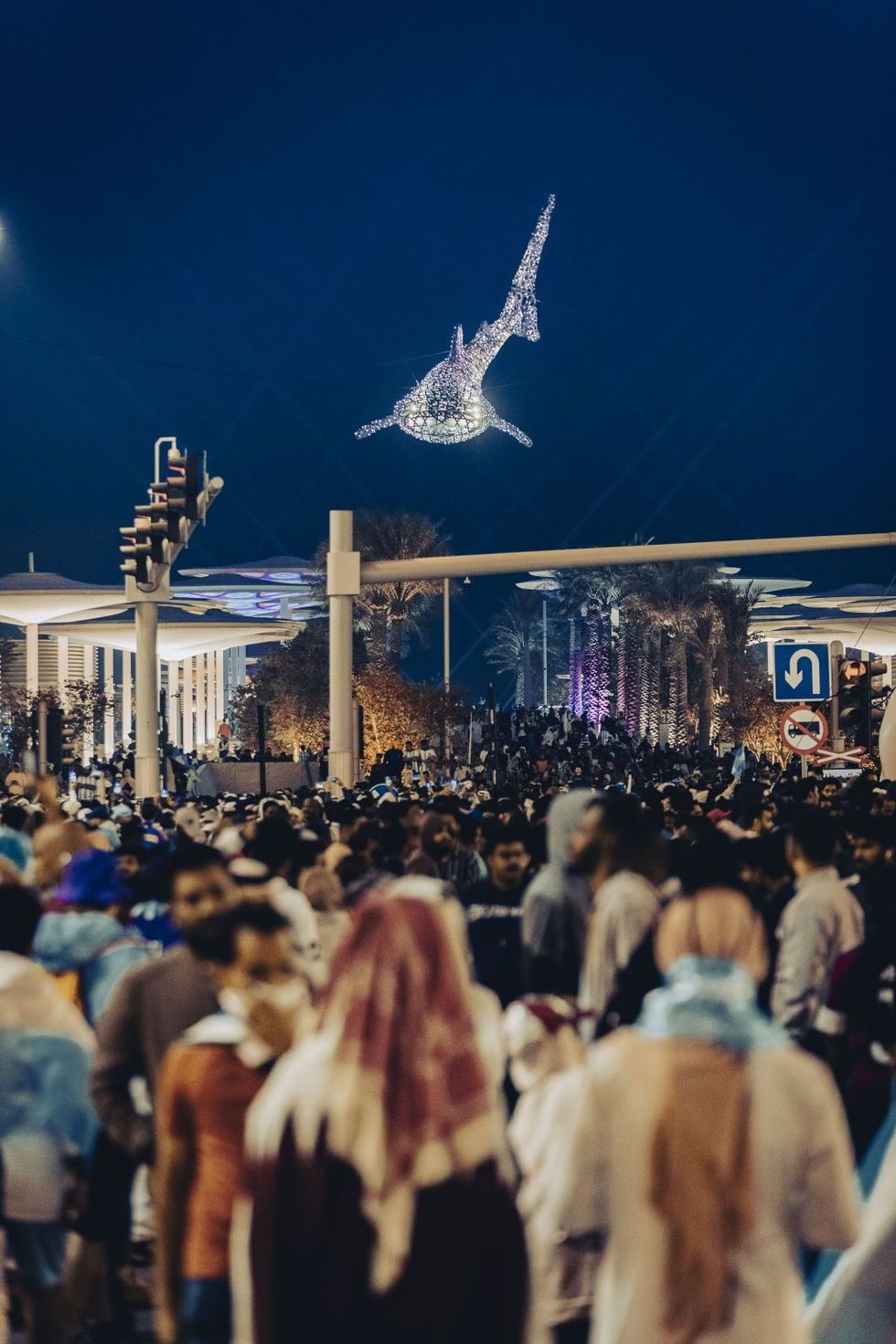 WhaleShark Icon over crowd