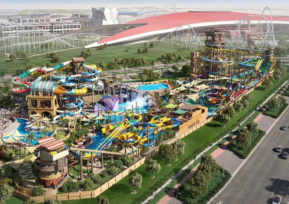 WhiteWater Yas Waterworld Expansion, Abu Dhabi, Render