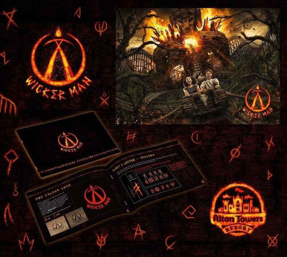 Wicker Man creative assets as developed by LMC