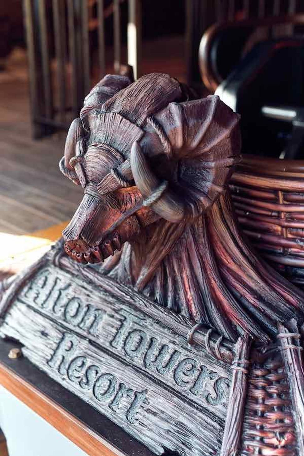 wicker man head model alton towers resort