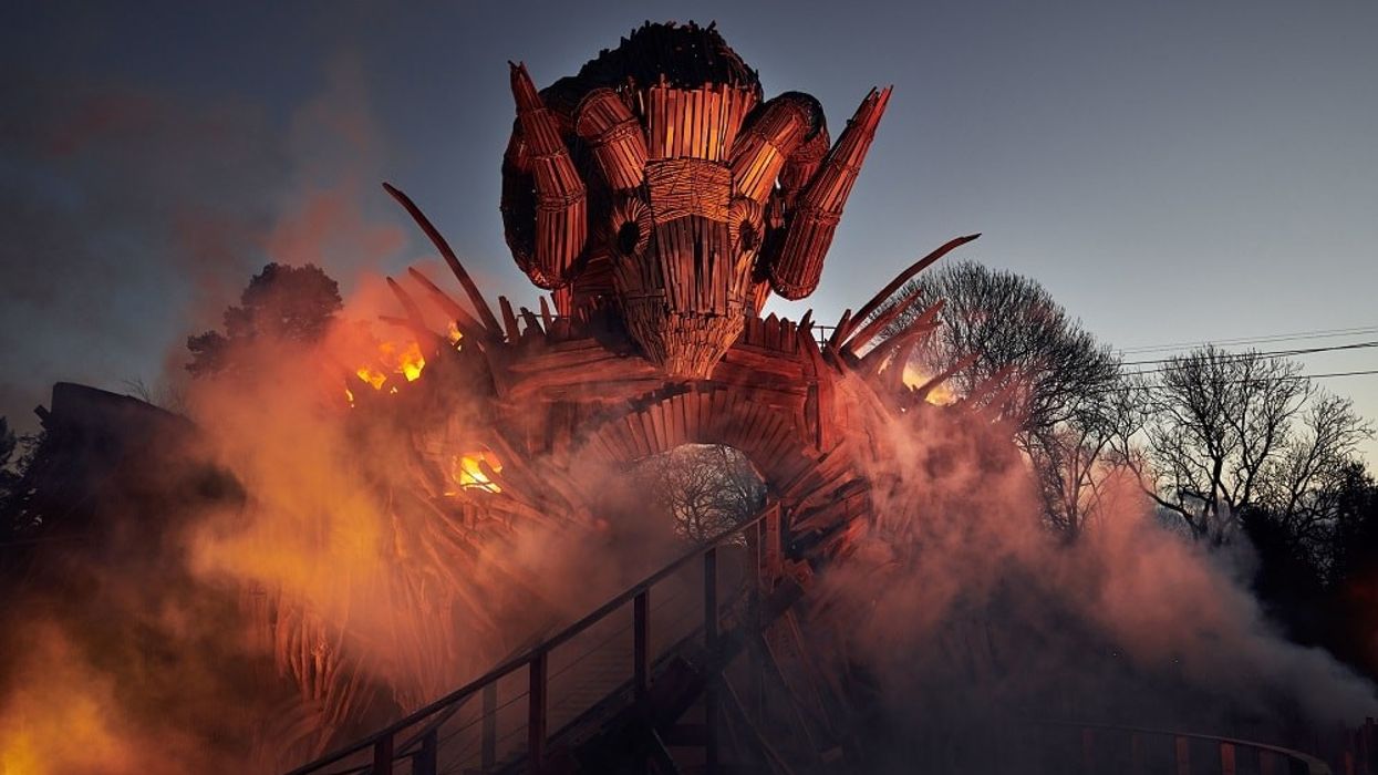 Wicker Man wooden roller coaster at Alton Towers