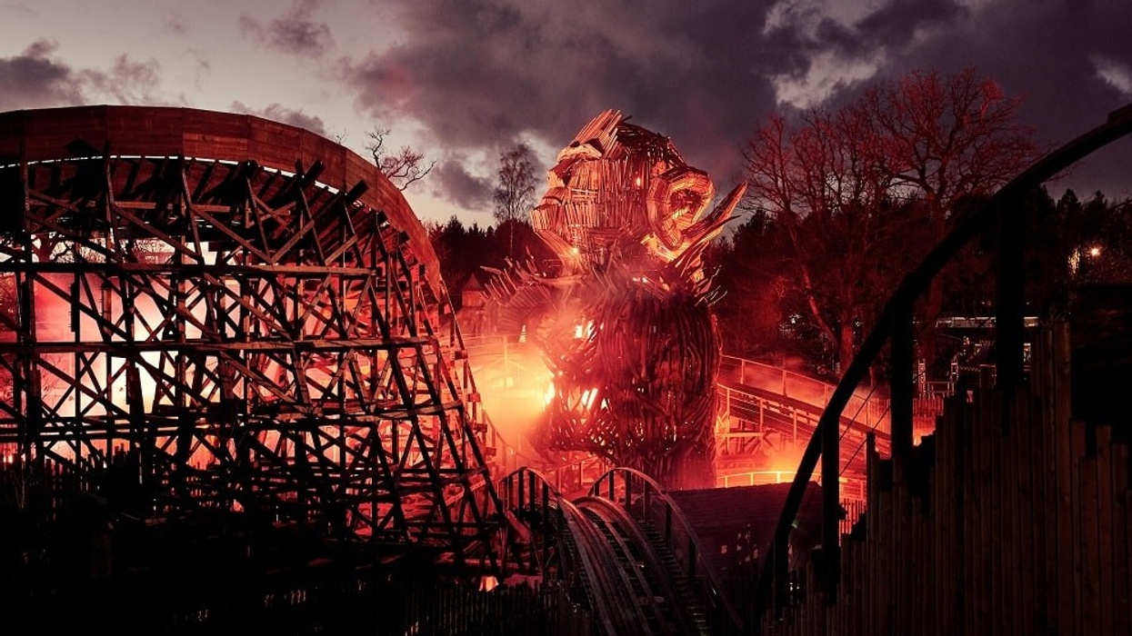 Wicker Man wooden roller coaster at Alton Towers