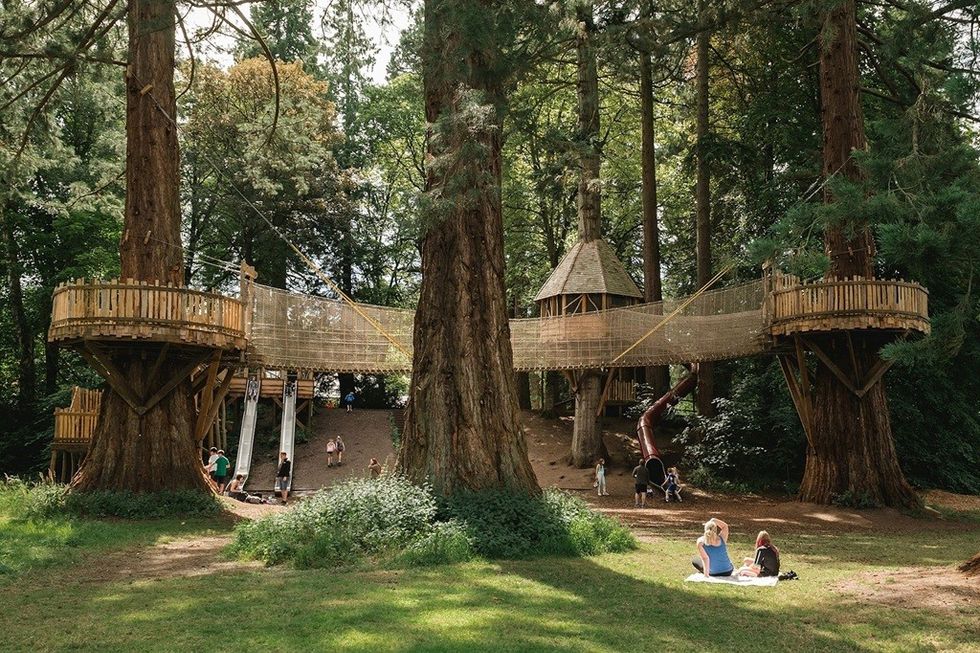 Wide view of the play at Dumfries House