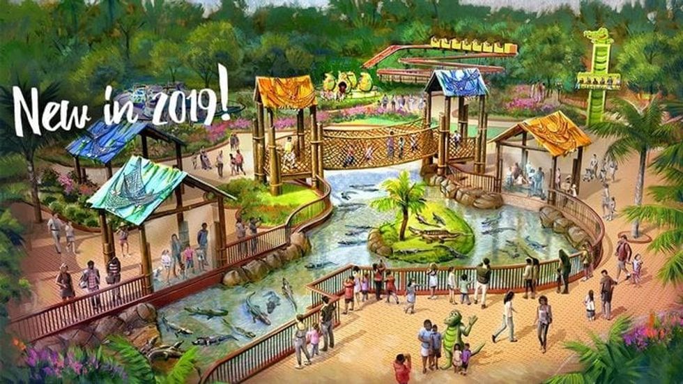Wild Adventures Theme Park's new gator themed area in 2019