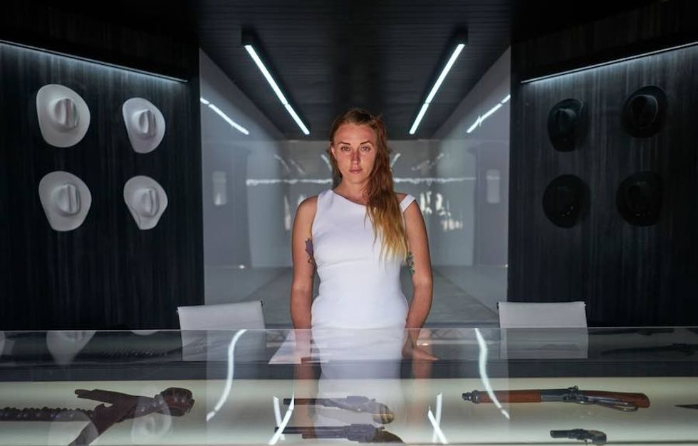 woman in white Portal westworld sxsw hbo a