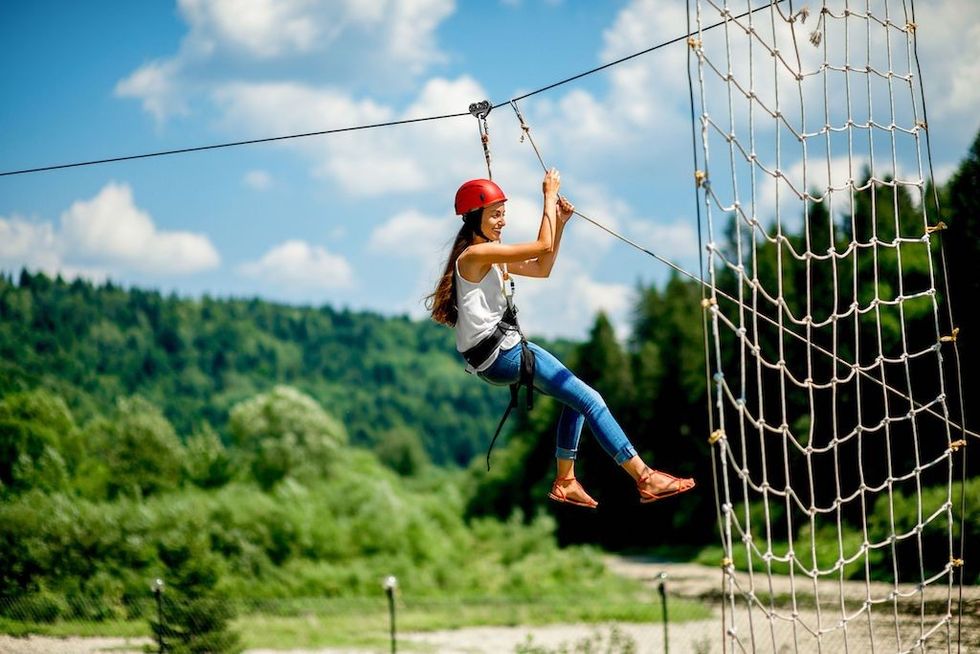 woman-on-zipwire